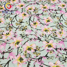 Cotton Polyester Spandex Satin Printed Fabric for Garment Dress (GLLML195)